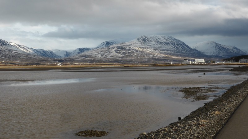 Looking back towards Akureyri airport