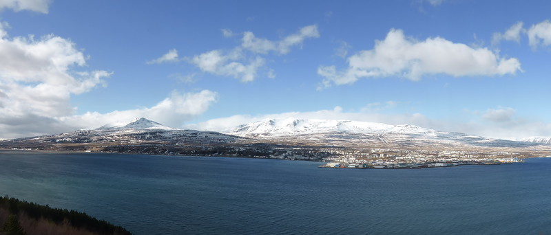 Akureyri from the other side of the fjord