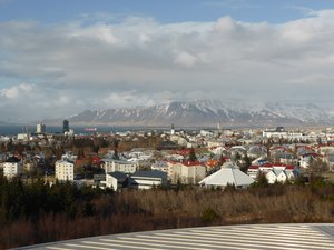 Views of Reykjavik from the top of the Perlan