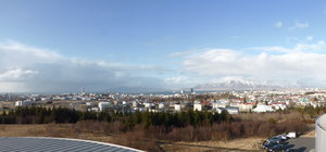 Views of Reykjavik from the top of the Perlan