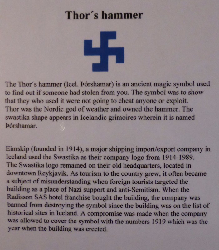 Thor's Hammer - the unfortunate logo of the Eimskip Import/Export company