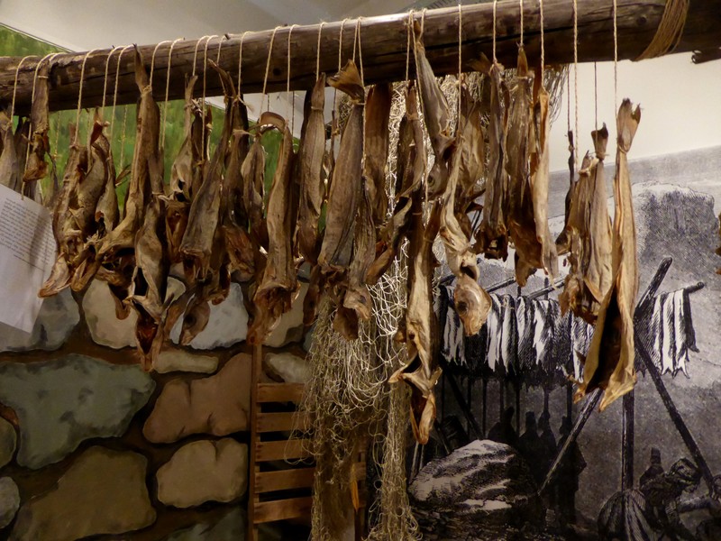 Showing how the fish were dried