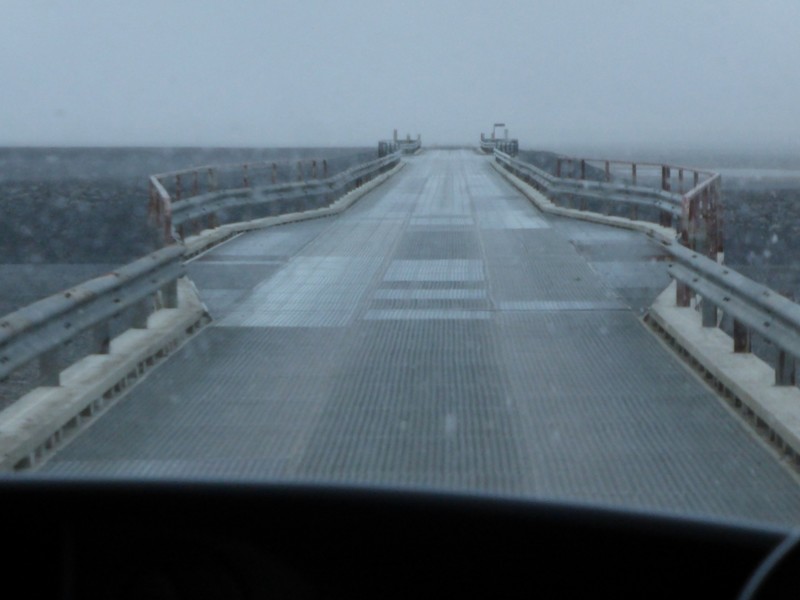 The new Gigjukvisl bridge with passing places