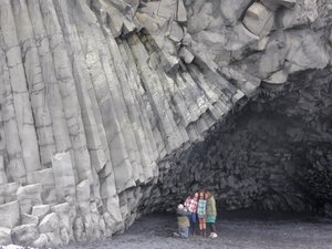 Basalt rock cave