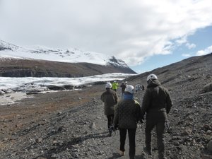 Making our way to the start of our glacier hike