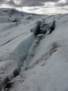 Crevices in the glacier