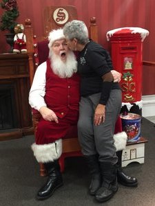 Bones gets Santa excited. 