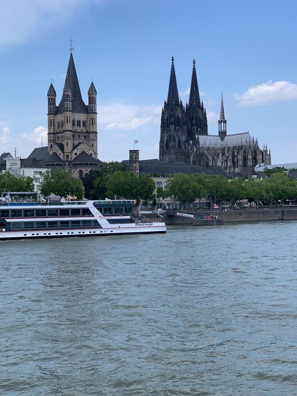 Cologne from the water. 