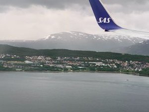flying into Tromso 
