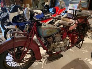 Original Indian motorcycle. 