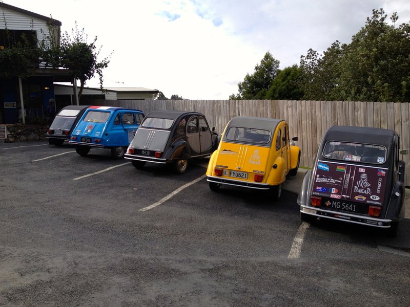 2CV's at Russell
