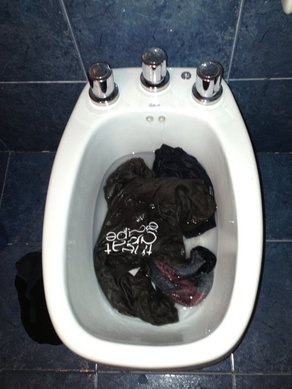 Sock and T shirt washing