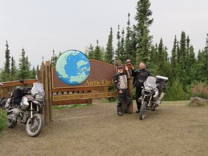 Rosco,Rocky Bear and Gerardo at the Arctic Circle 