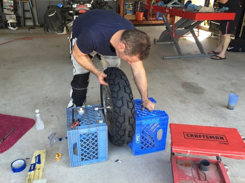 Balancing new tires 