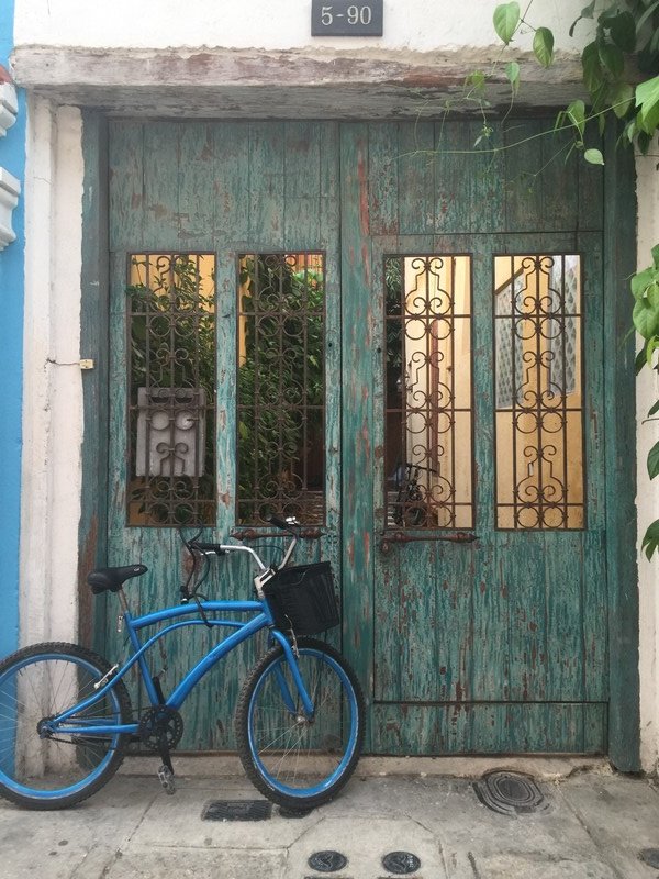 The Blue Door in Cartagena 