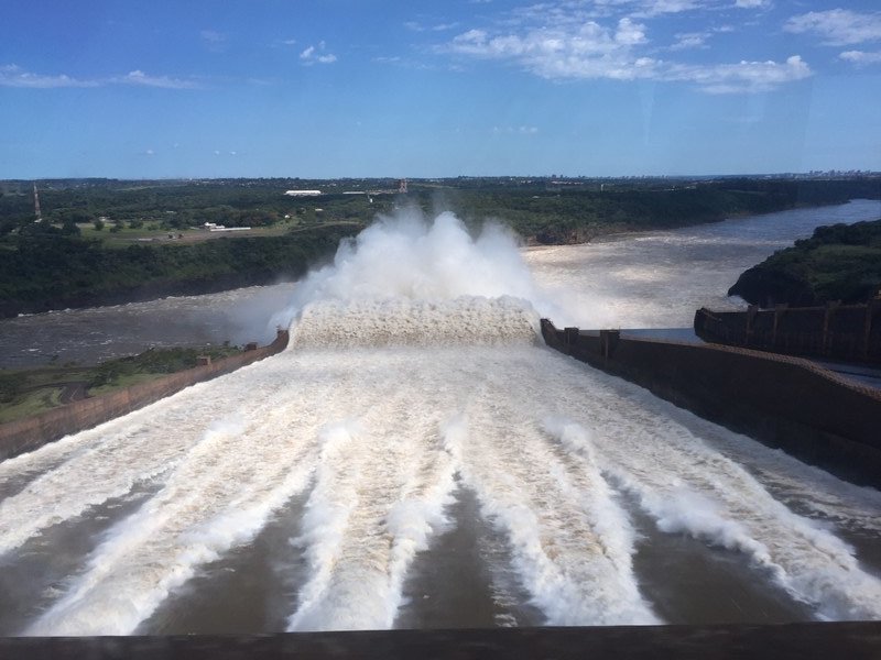Spillway from the top of the dam