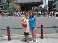 Haley and I in front of a shrine
