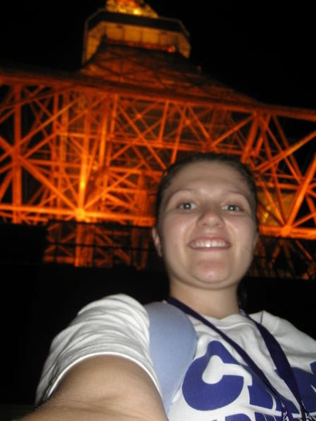 Me with the Tower at night
