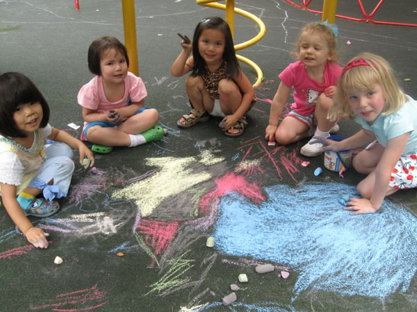 Their chalk masterpiece
