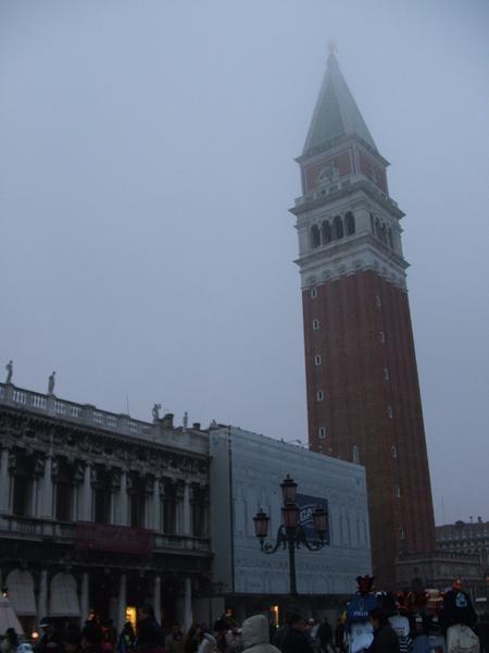The bell tower on St. Mark's Square