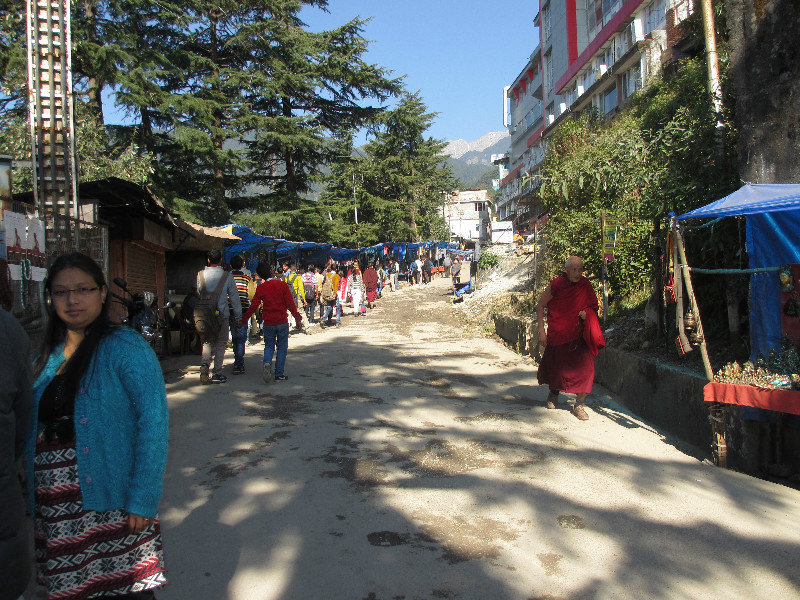 Busy street in Dharamsala