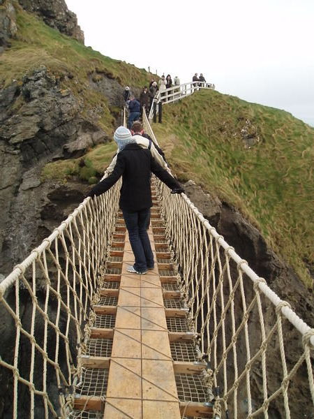 Carrick-a-Rede bridge right up the top of Northern Irelan