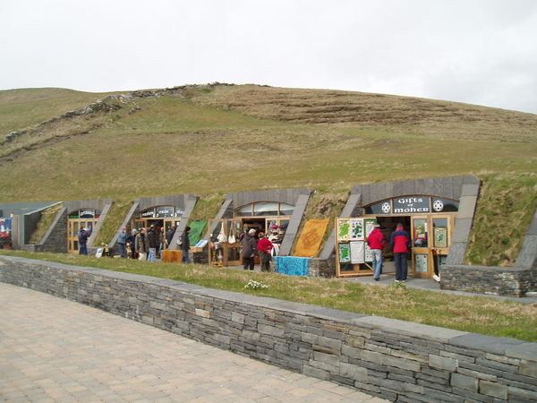 The shops in the mountain