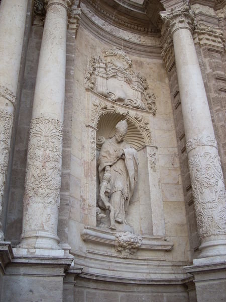Statues at the entrance