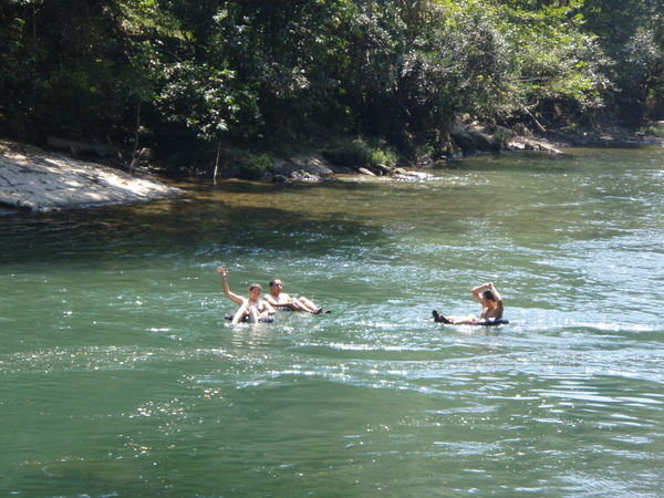Tubing after the Cave