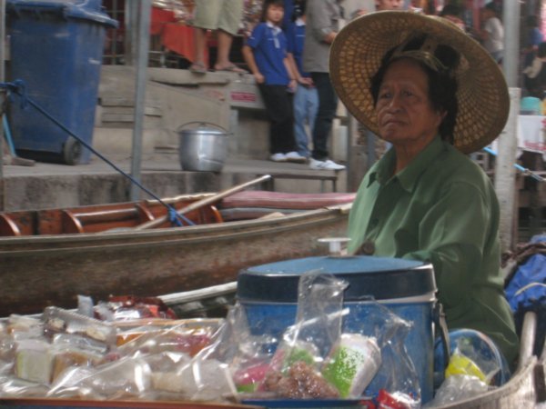 Market vendor at Damnoen Saduak