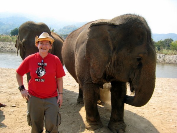 Lorna at the Elephant Nature Park