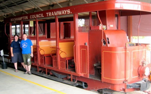 Purrey steam tram at Archer Park station