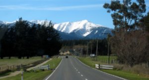 The road to Hanmer Springs