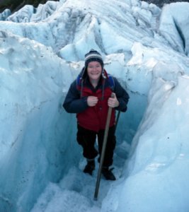 Lorna ice trekking