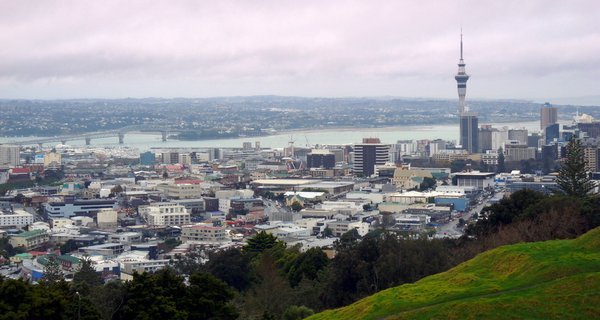 View of downtown Auckland