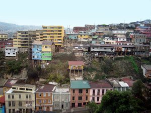 Houses on Valparaiso's hillsides
