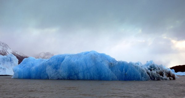 Massive blue iceberg