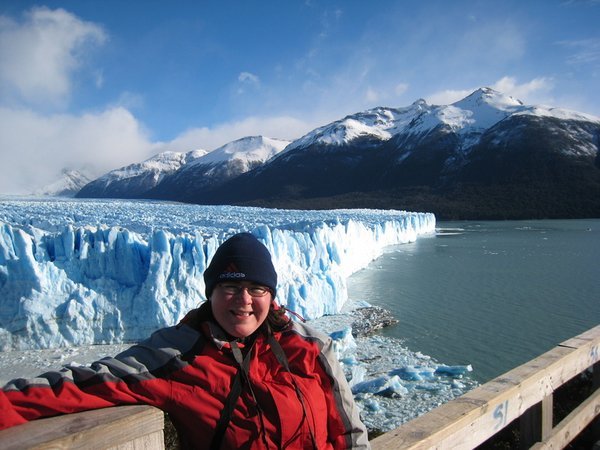Dee at Perito Moreno glacier