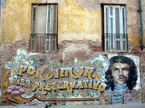 Che Guevara mural in San Telmo