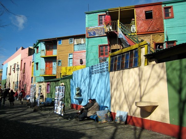 Colourful tin houses on Calle Caminito