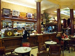 Interior of Cafe Tortoni