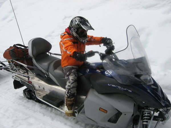 Me snowmobiling