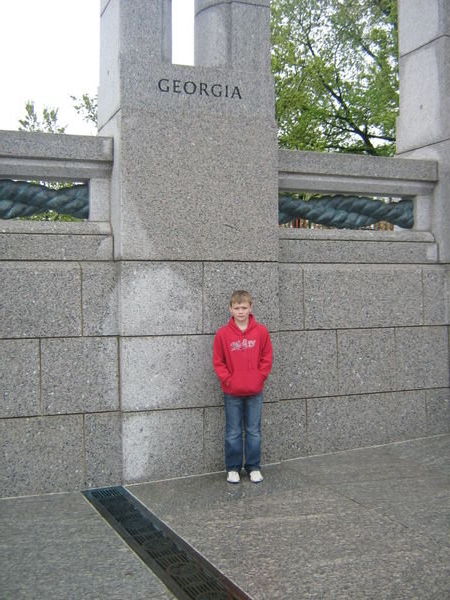 Me at the WWII memorial