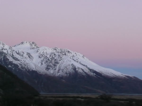 mount Cook by sunset