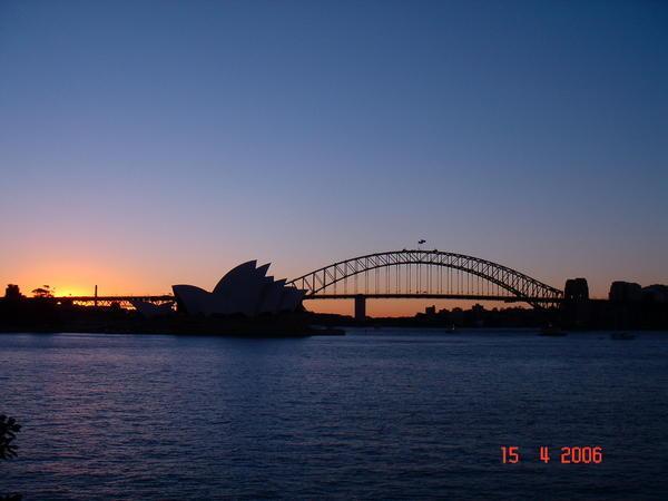 Sunset at Sydney Harbour...