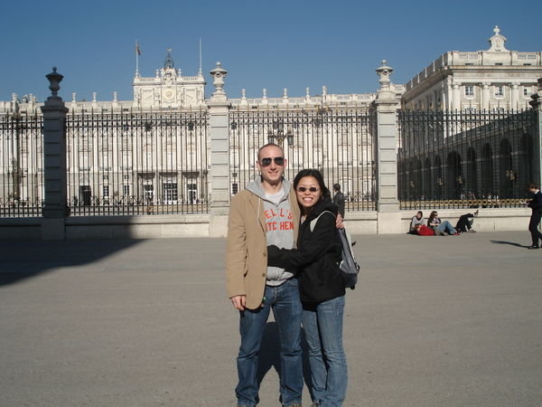Us outside El Palacio Real