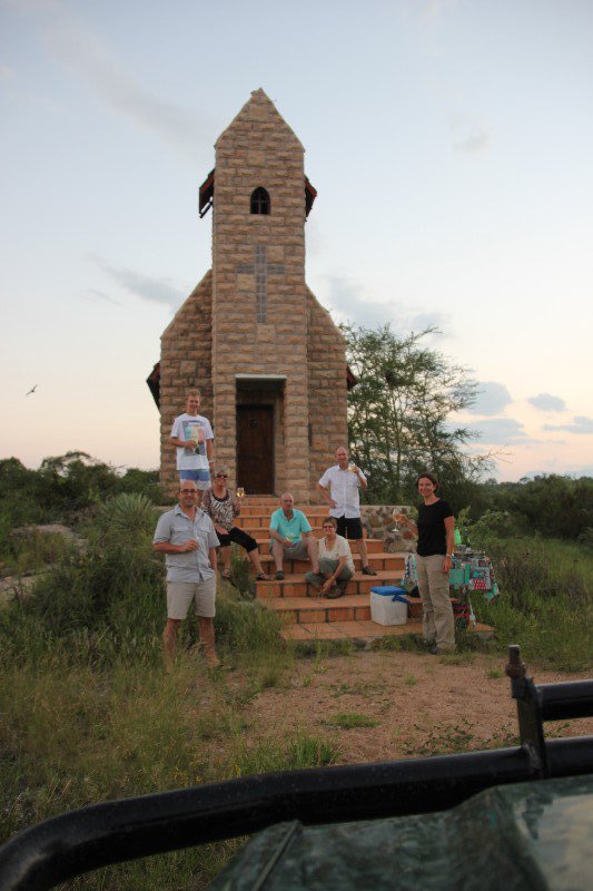 Sundowners during one of our game drives