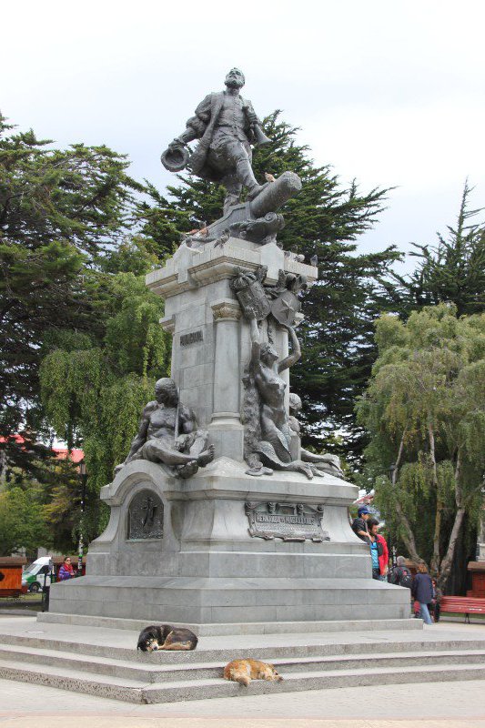 The main square in Punta Arenas