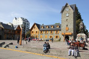 The main square in Bariloche