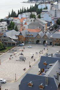 The main square in Bariloche